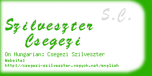 szilveszter csegezi business card